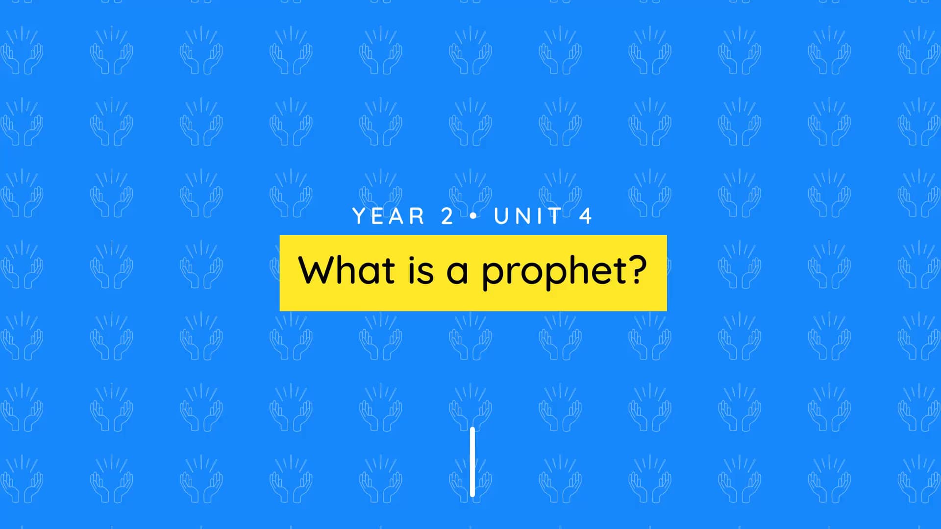 Teacher video: What is a prophet?