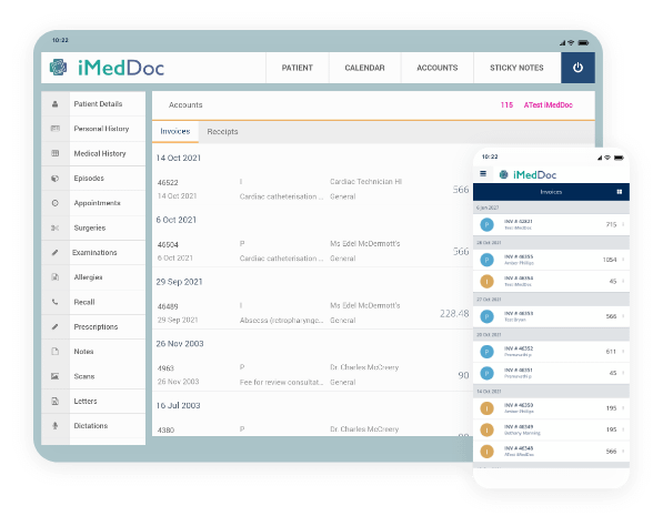 Billing system screenshots