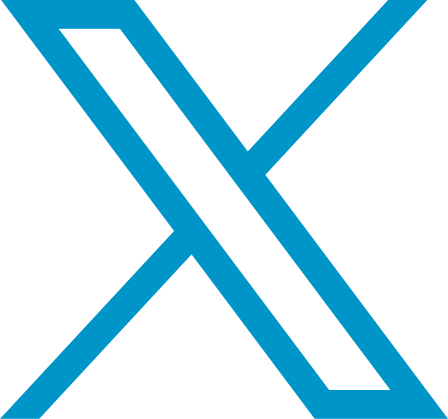 Blue X logo