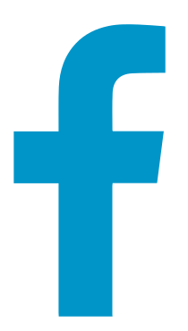 Blue Facebook icon.