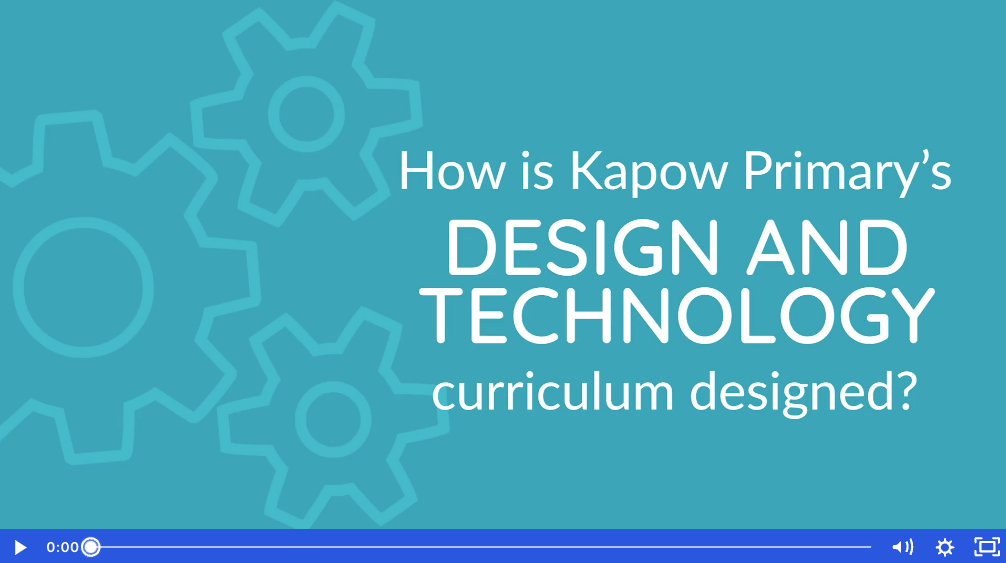 Subject leader video: How is Kapow Primary’s Design and technology curriculum designed?