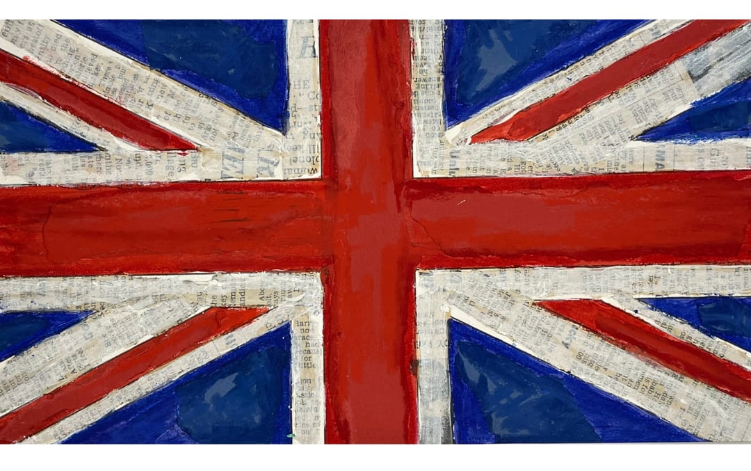 Sketch example of the United Kingdom Flag