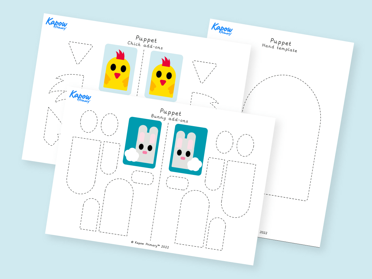 Activity pack: Easter puppet templates