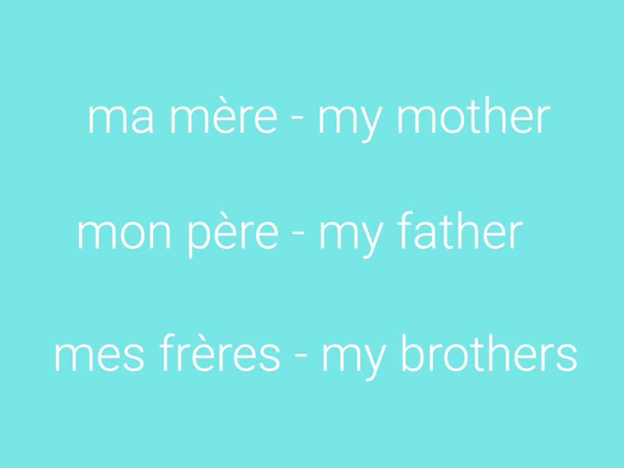 Teacher video: Ma maison et ma famille