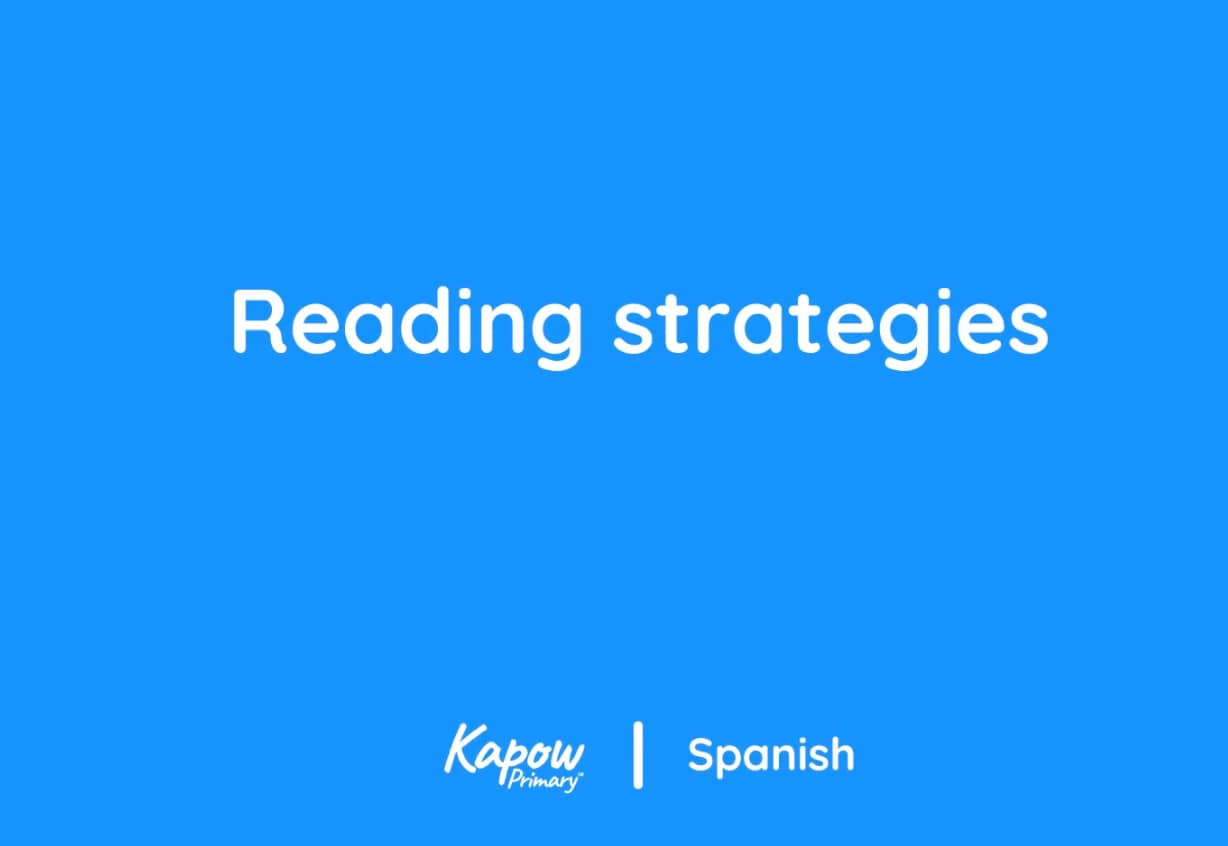 Teacher video: Reading strategies