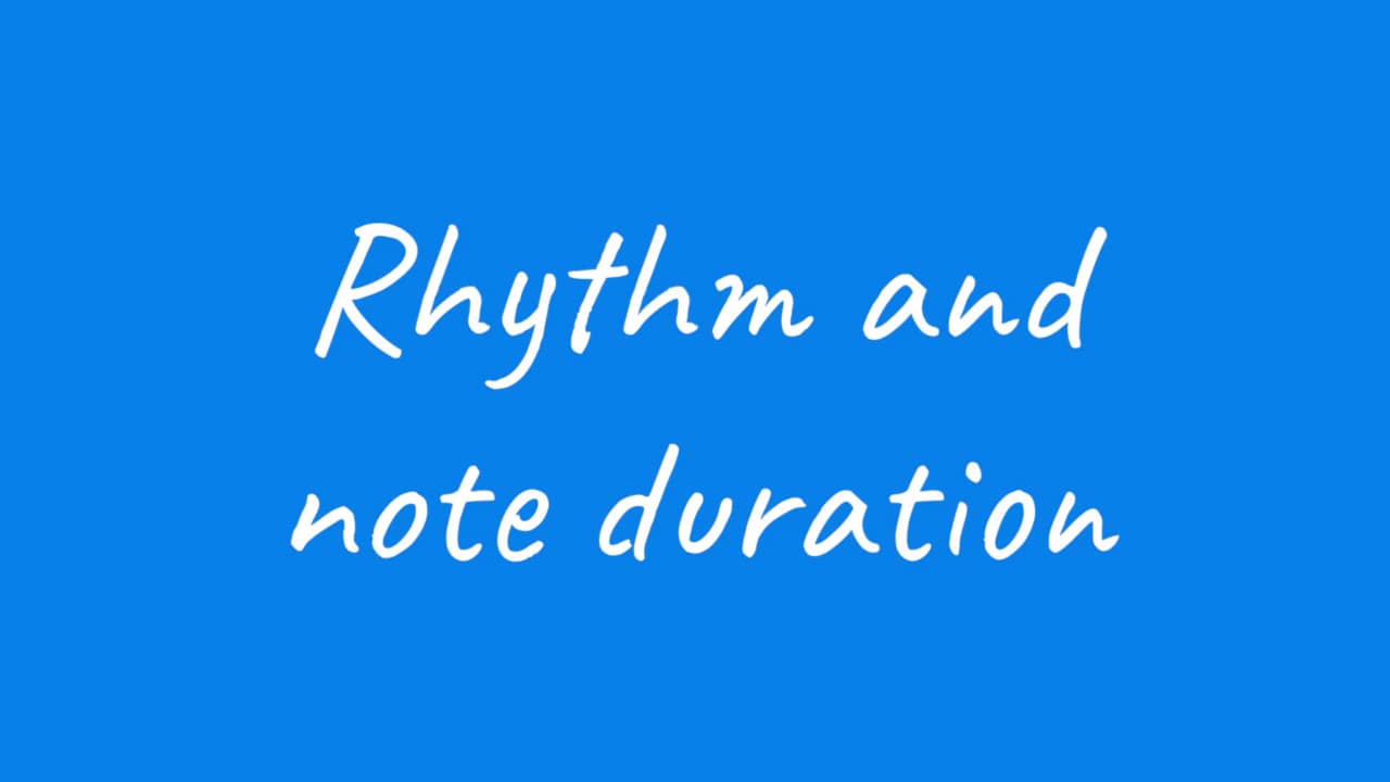 Music: Staff notation 2 – KS2 – Rhythm and note duration