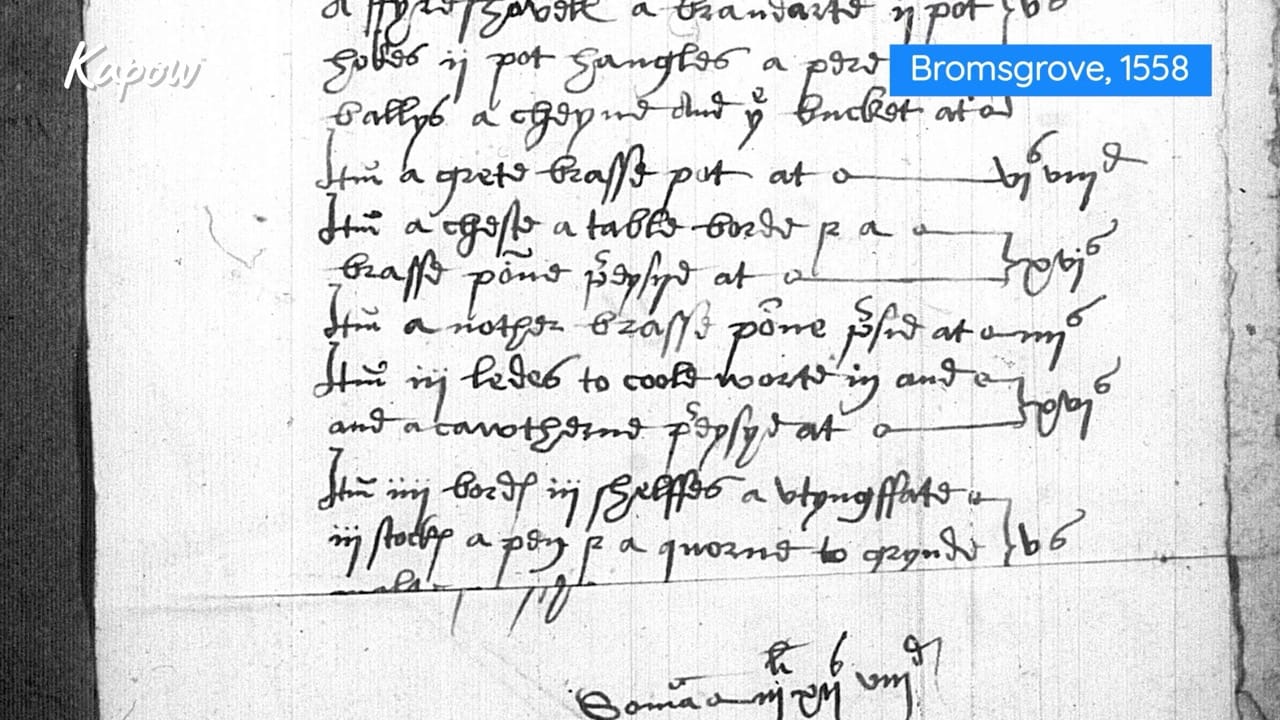 Teacher video: Tudor inventories