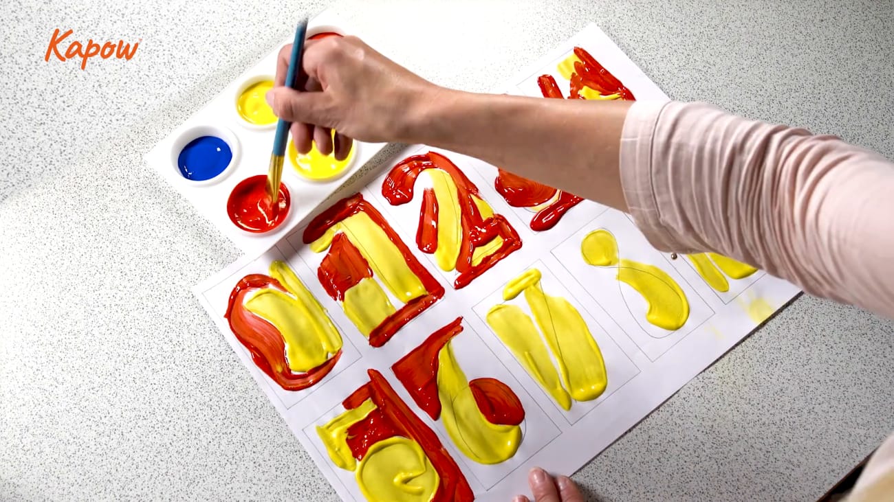 Pupil video: Painting with colour