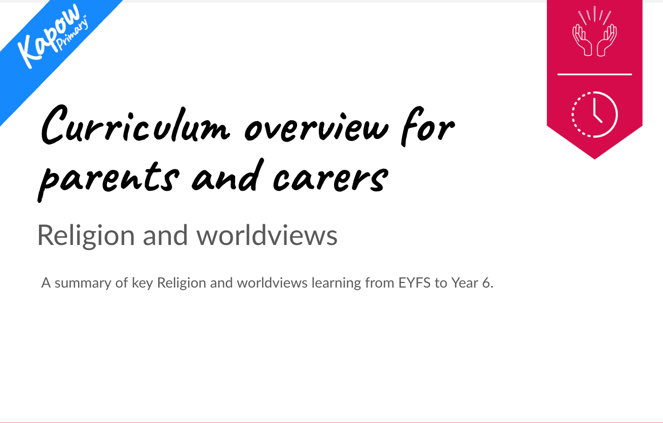 R&W: Curriculum guide for parents and carers — condensed