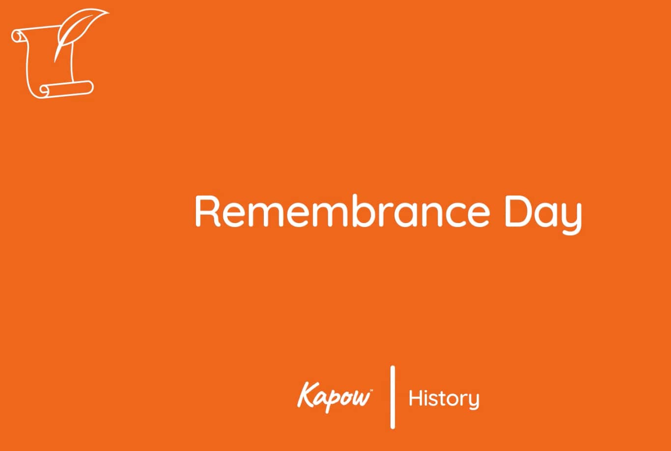 Pupil video: Remembrance day