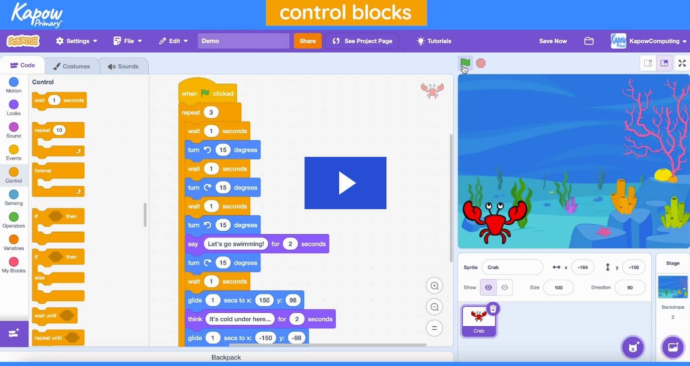 Teacher video: Coding blocks