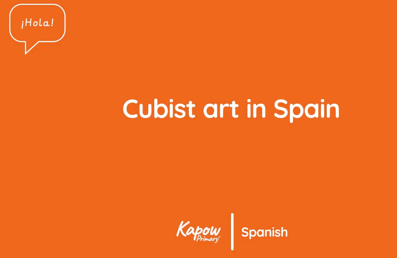 Pupil video: Cubist art in Spain