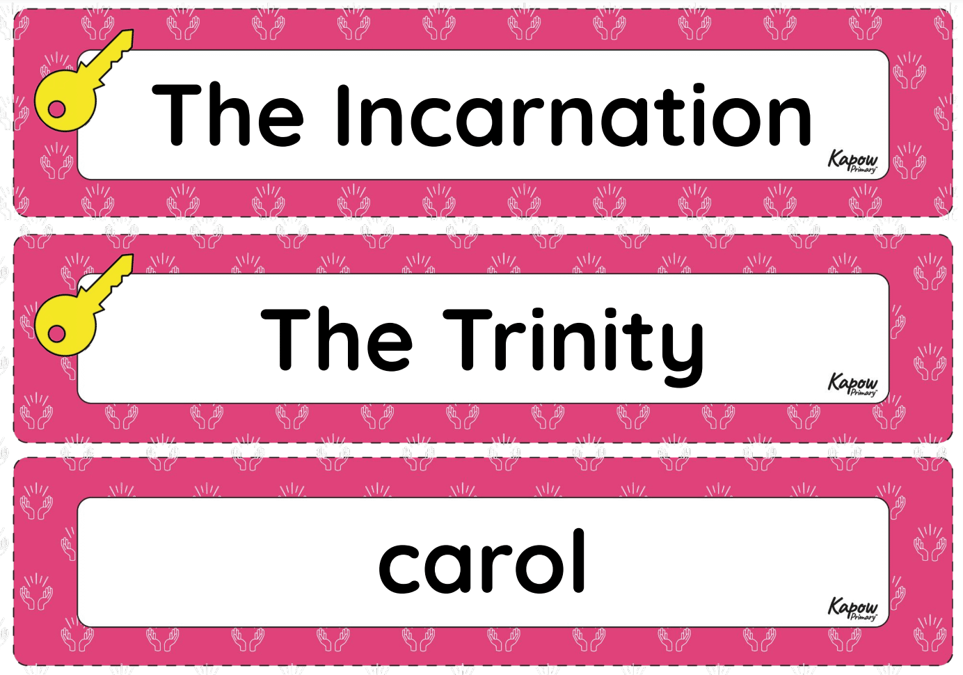 Vocabulary display: R&W – Y5 Why do some people use different names for Jesus?