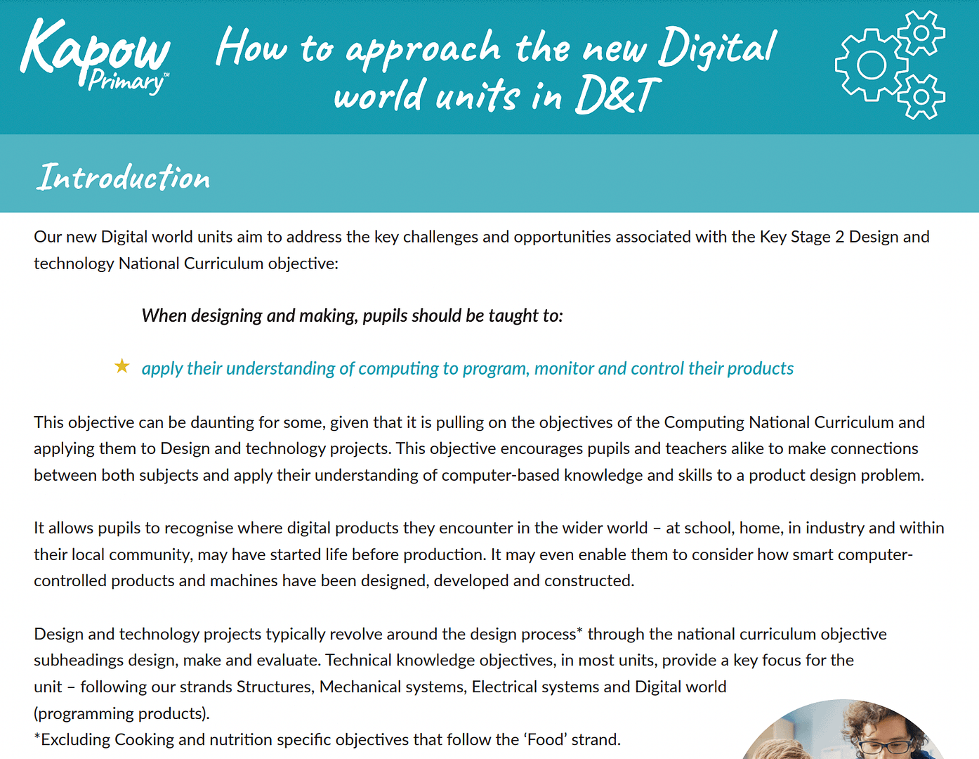 Guide to teaching digital world lessons