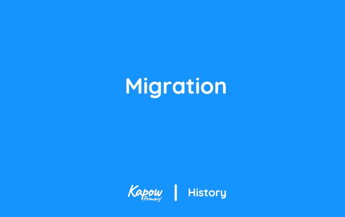 Teacher video: Migration