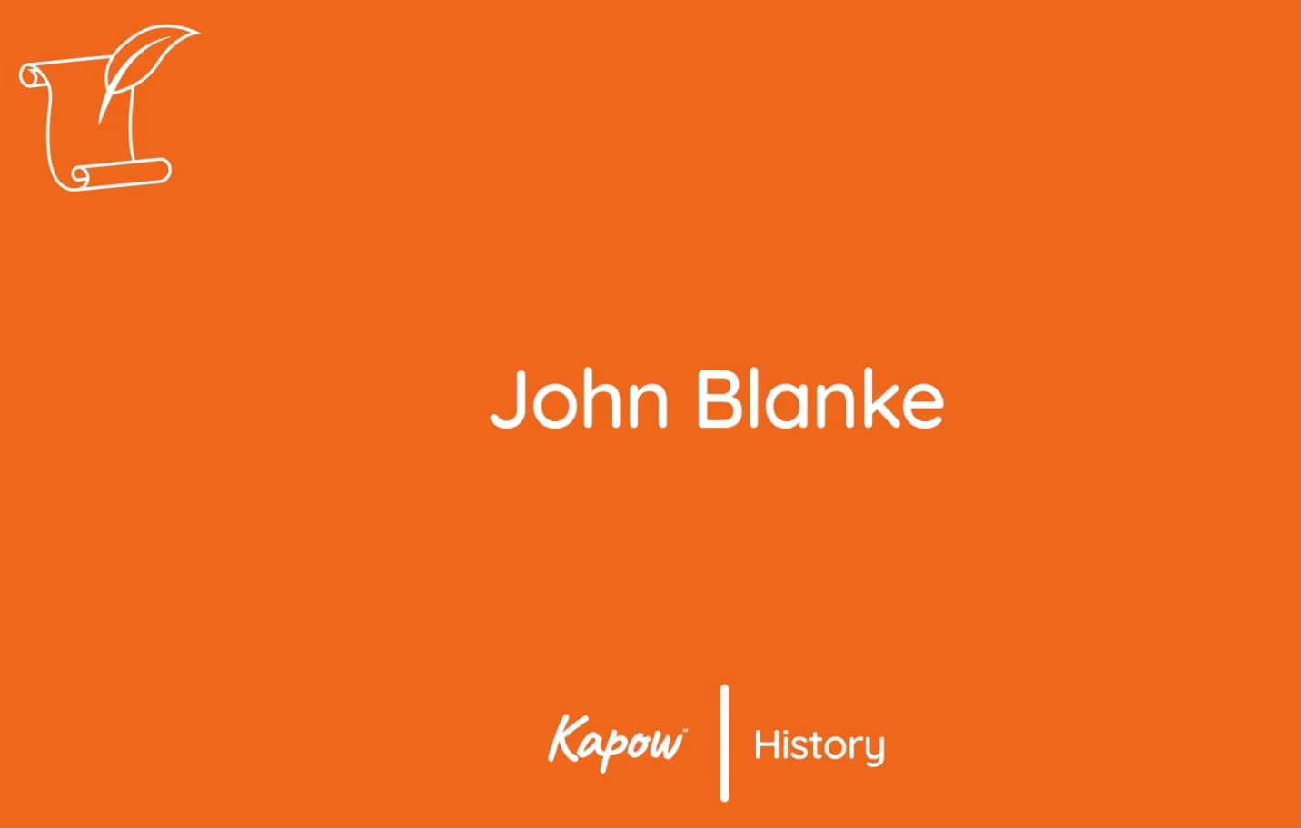 Pupil video: John Blanke