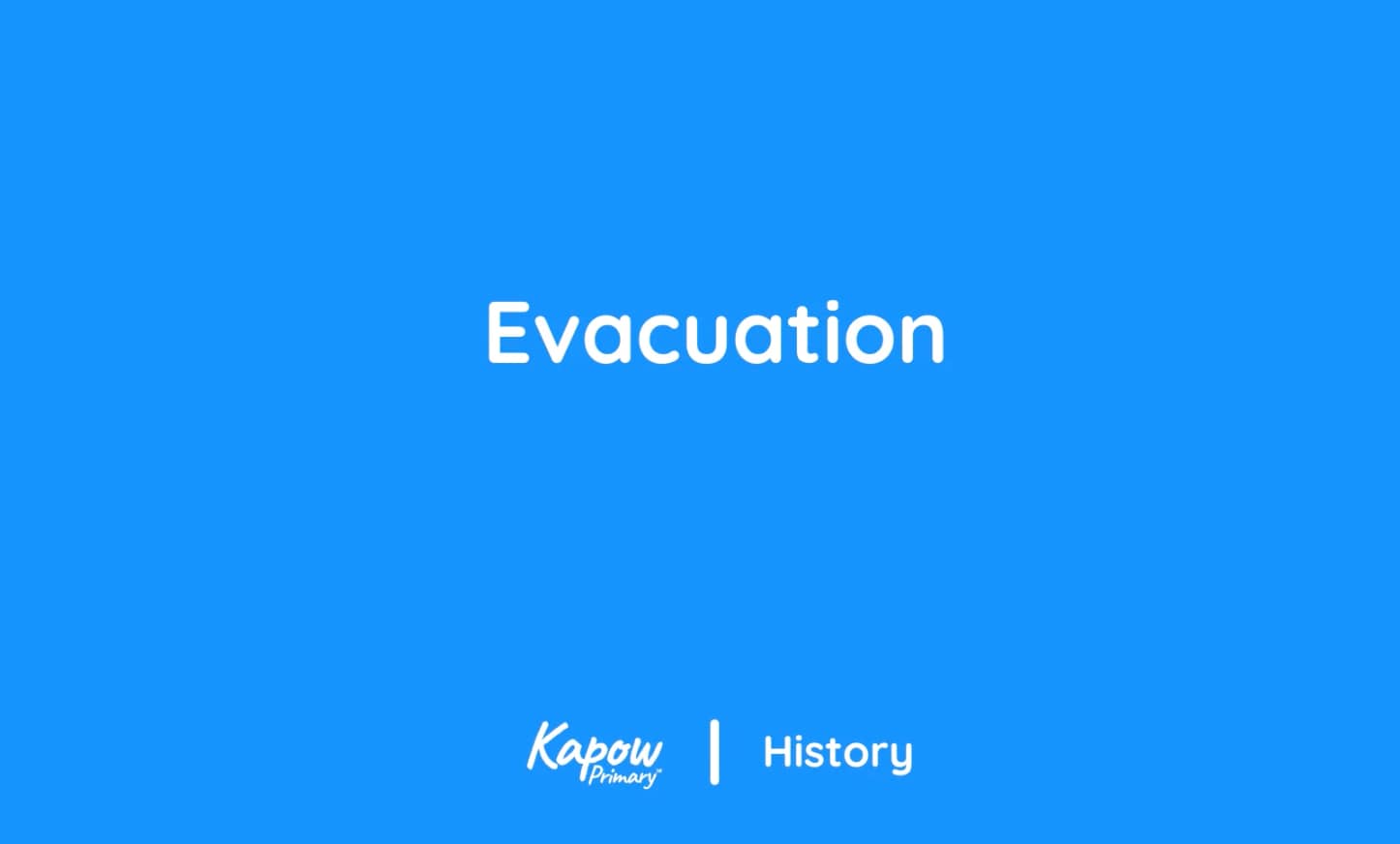 Teacher video: Evacuation
