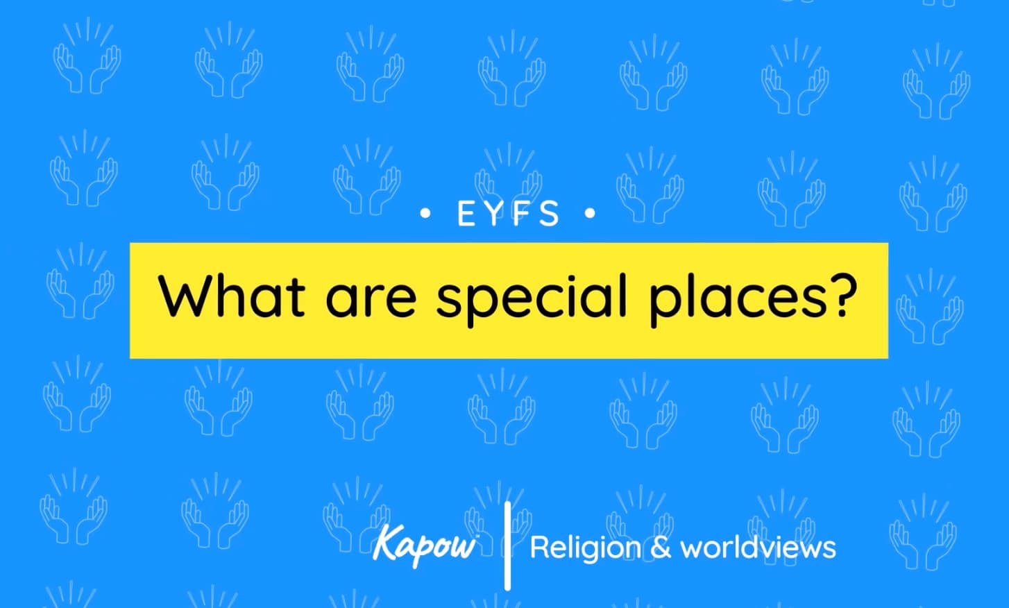Unit overview: What are special places?