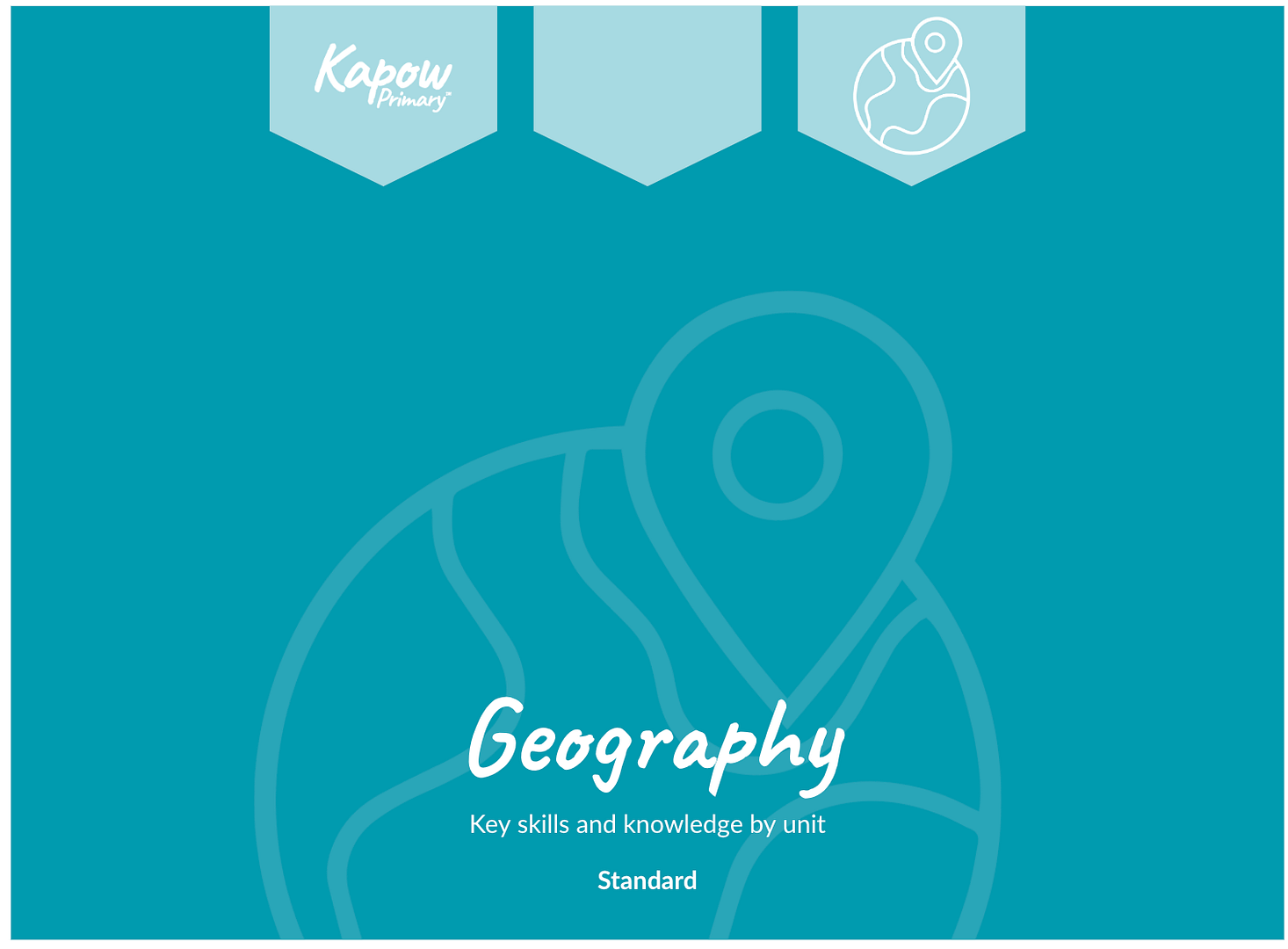 Geography: Key skills and knowledge by unit