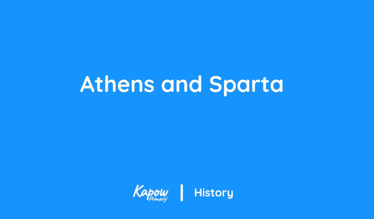 Pupil video: Athens and Sparta