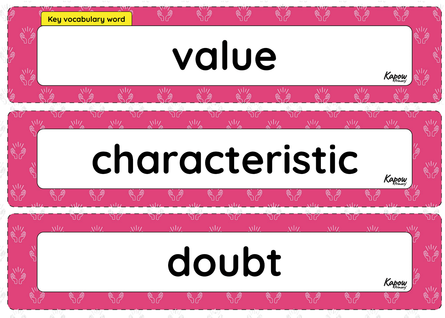 Vocabulary display – R&W Y2: What is a prophet?