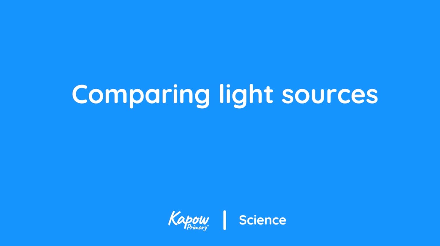 Pupil video: Comparing light sources