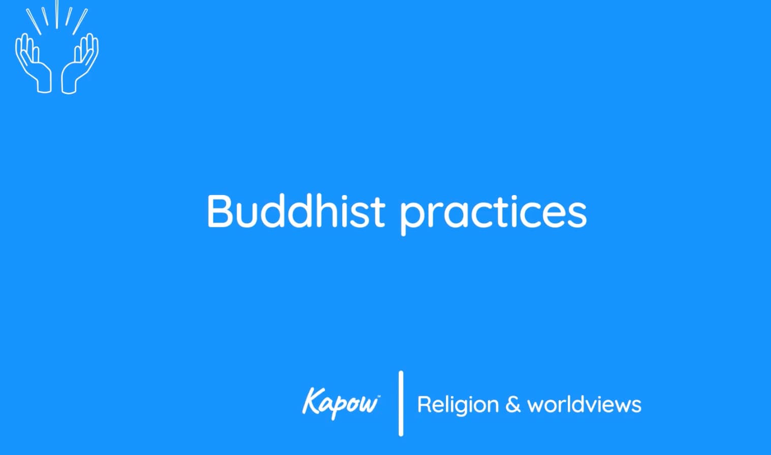 Teacher video: Buddhist practices
