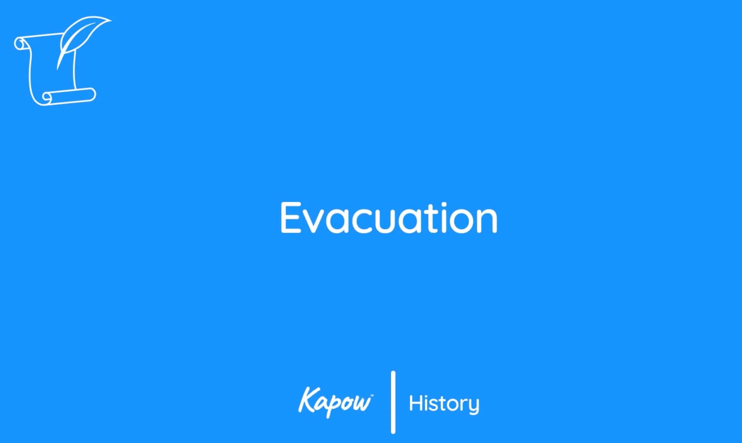 Teacher video: Evacuation