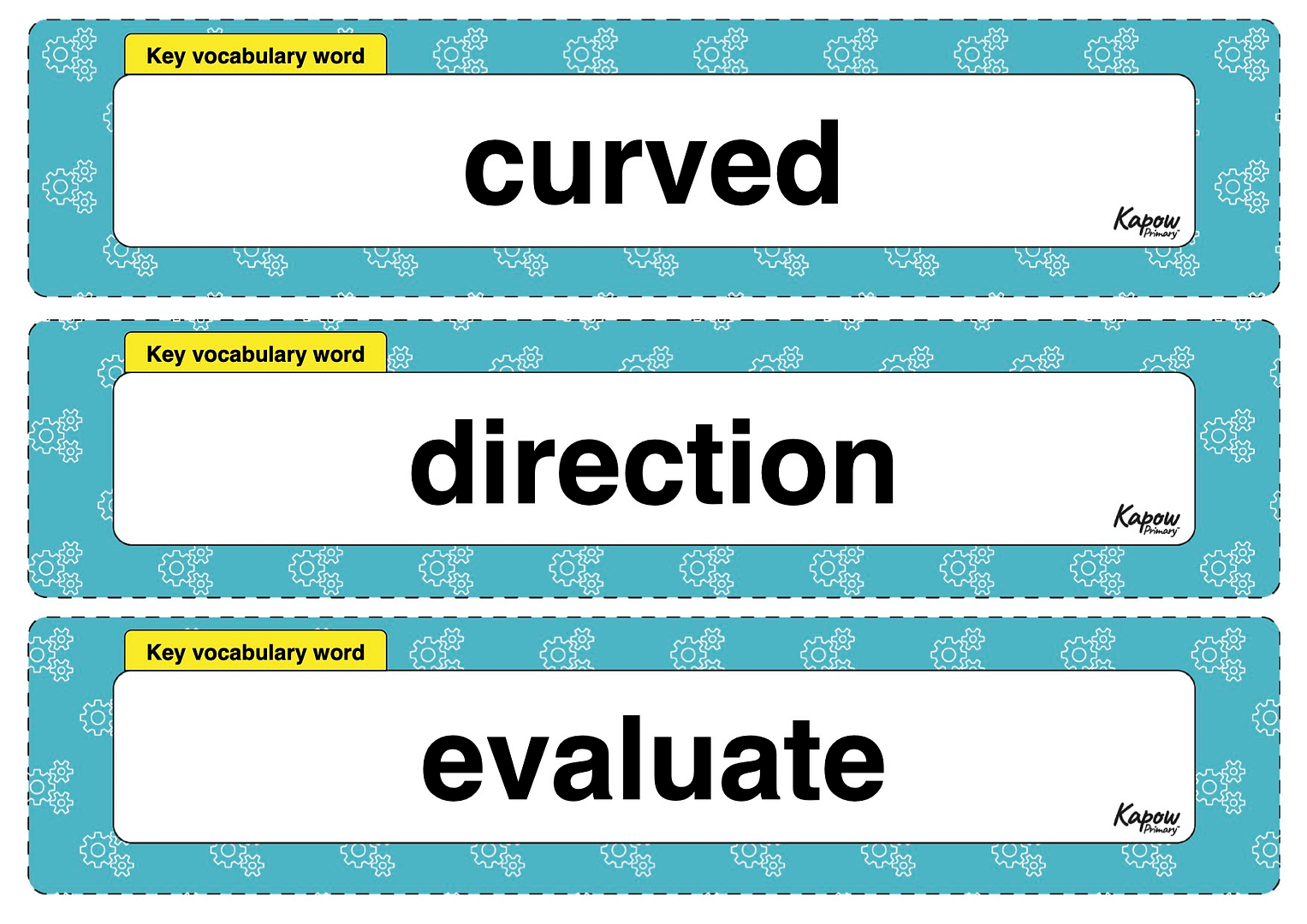 Vocabulary display – D&T Y2: Mechanisms: Levers