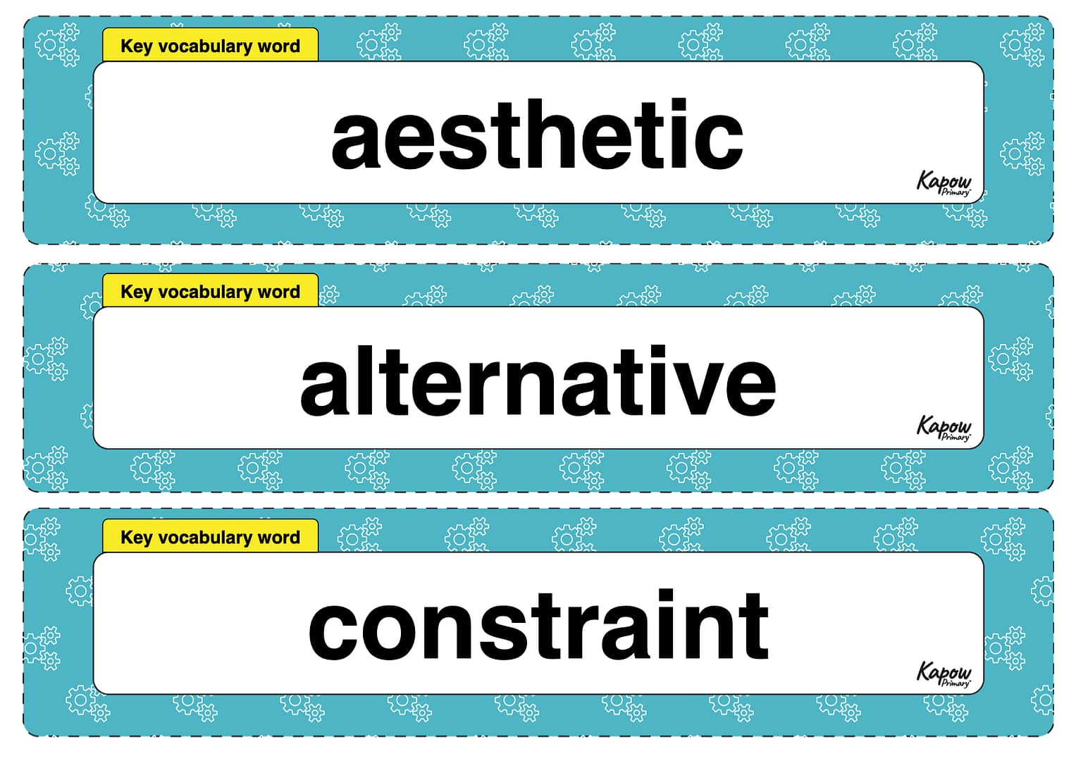 Vocabulary display – D&T Y6: Digital world: Navigating the world
