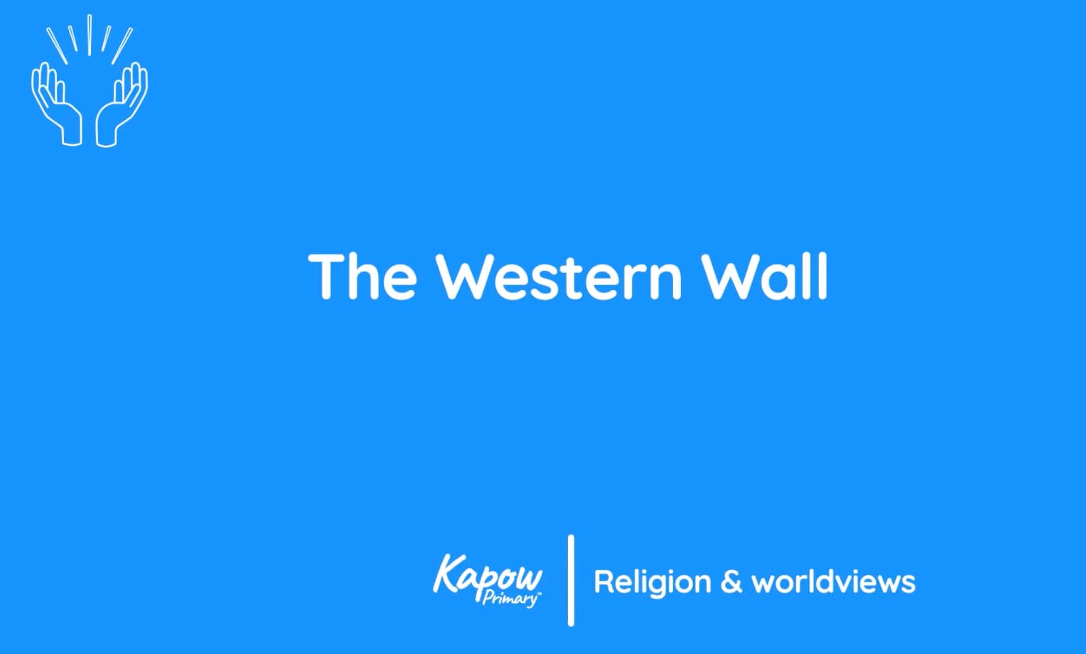 Teacher video: The Western Wall