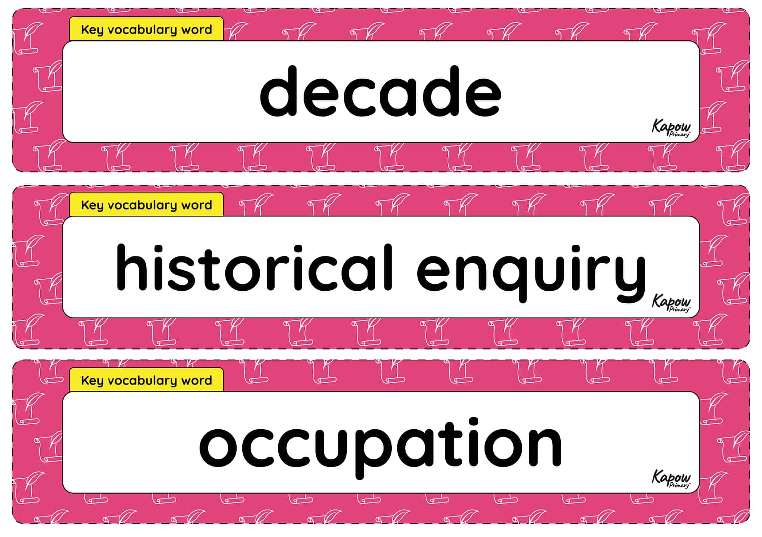 Vocabulary display – History Y6: What can the census tell us about local areas?