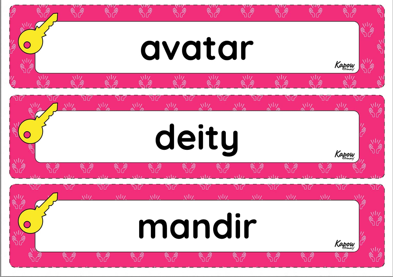 Vocabulary display – R&W Y2: How do some people talk to God?