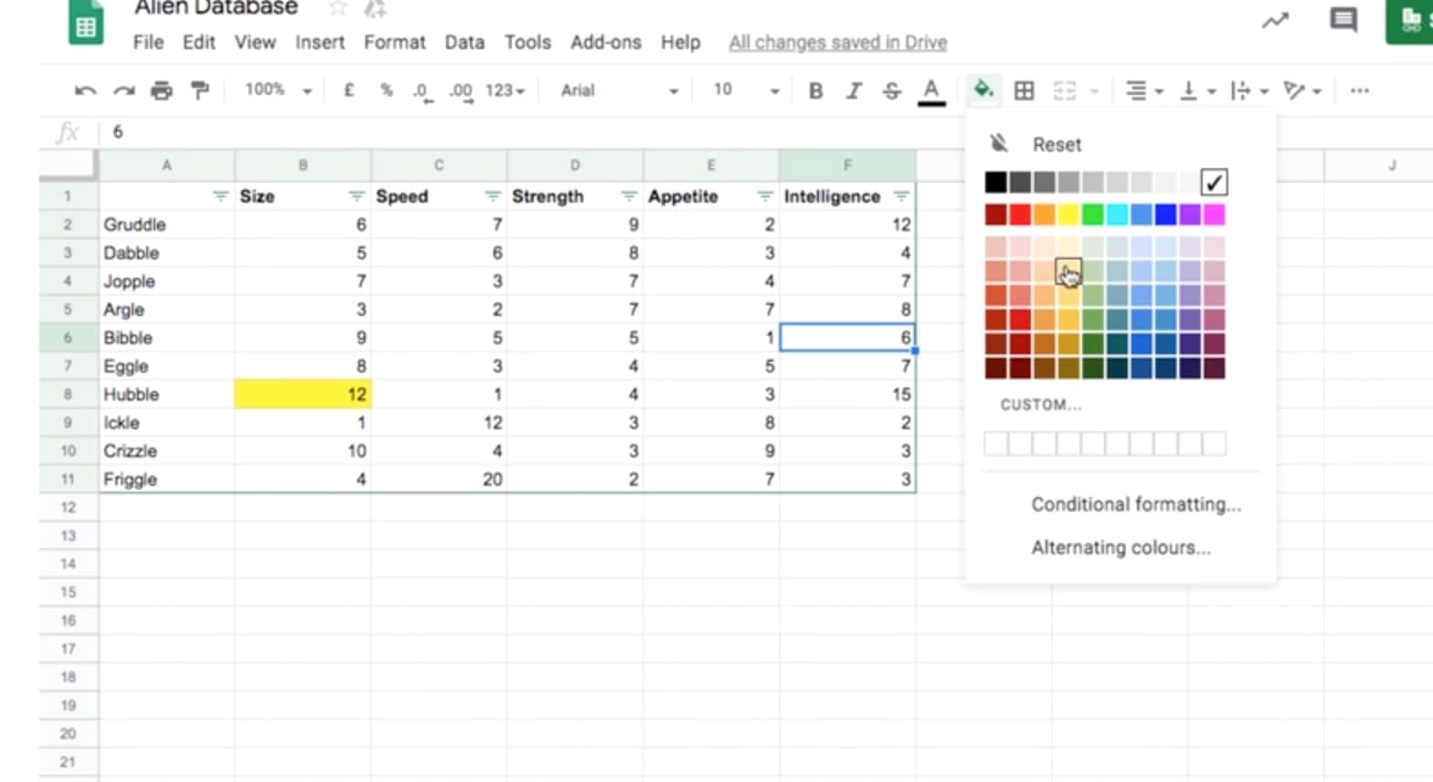 Lesson 3: Sorting and filtering – Google