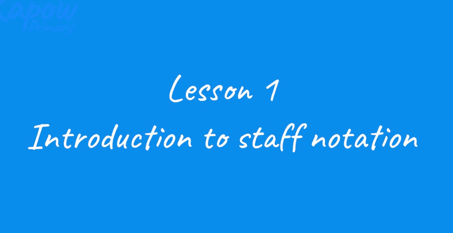 Teacher video: South Africa – Introduction to staff notation