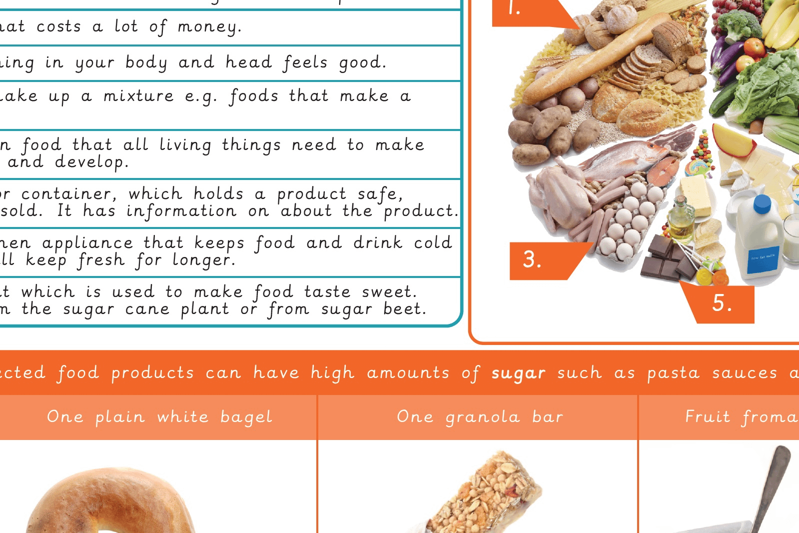 Knowledge organiser: DT – Y2 Balanced diet