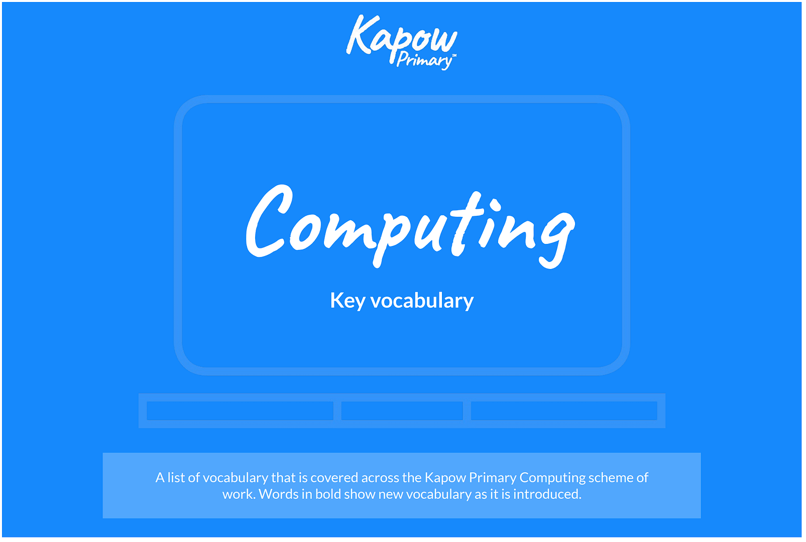 Vocabulary for Computing