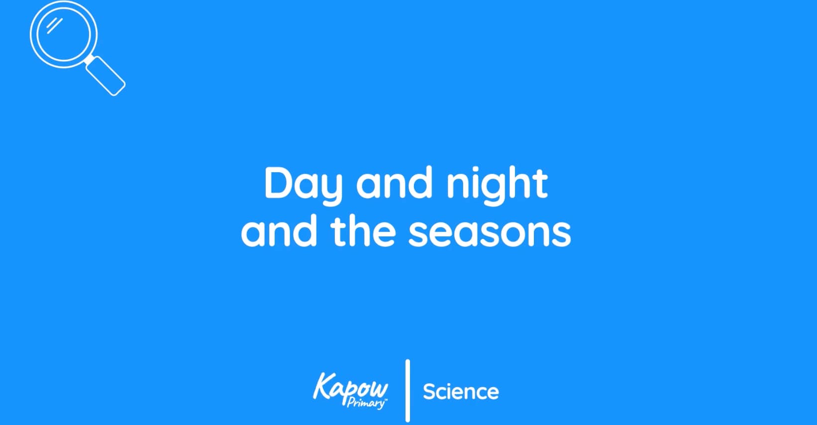 Teacher video: Day and night and the seasons