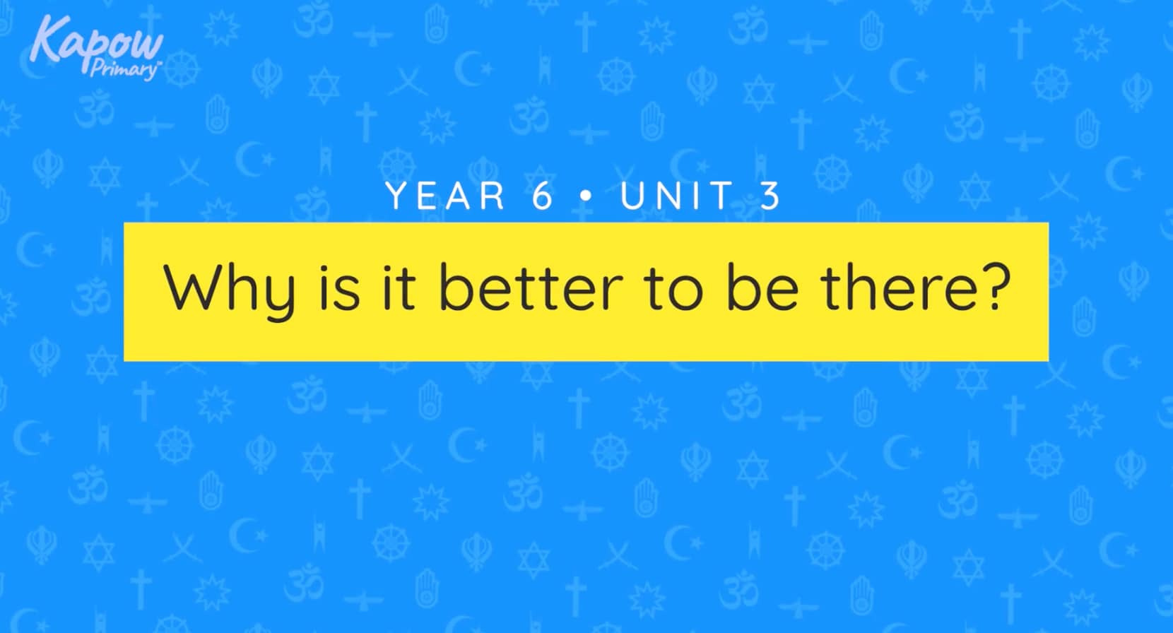Teacher video: Why is it better to be there?