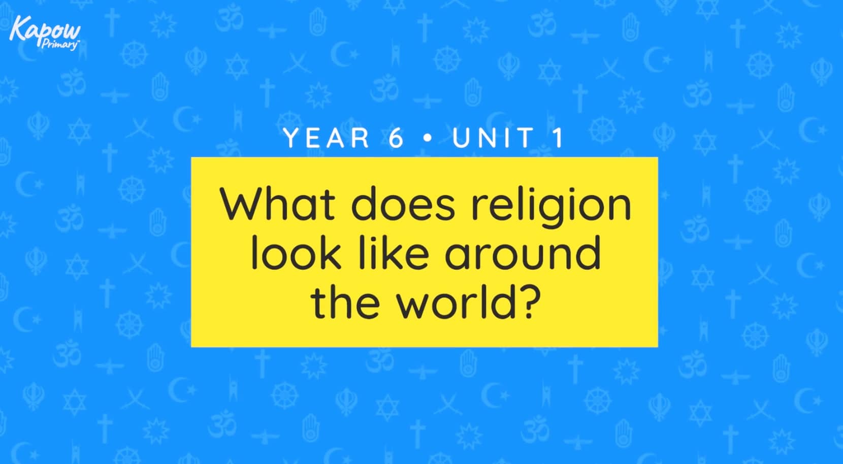 Teacher video: What does religion look like around the world?