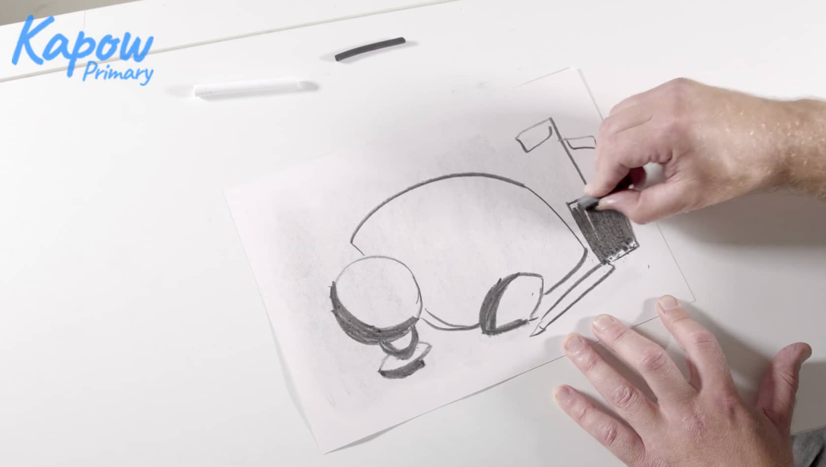Teacher video: Charcoal still life
