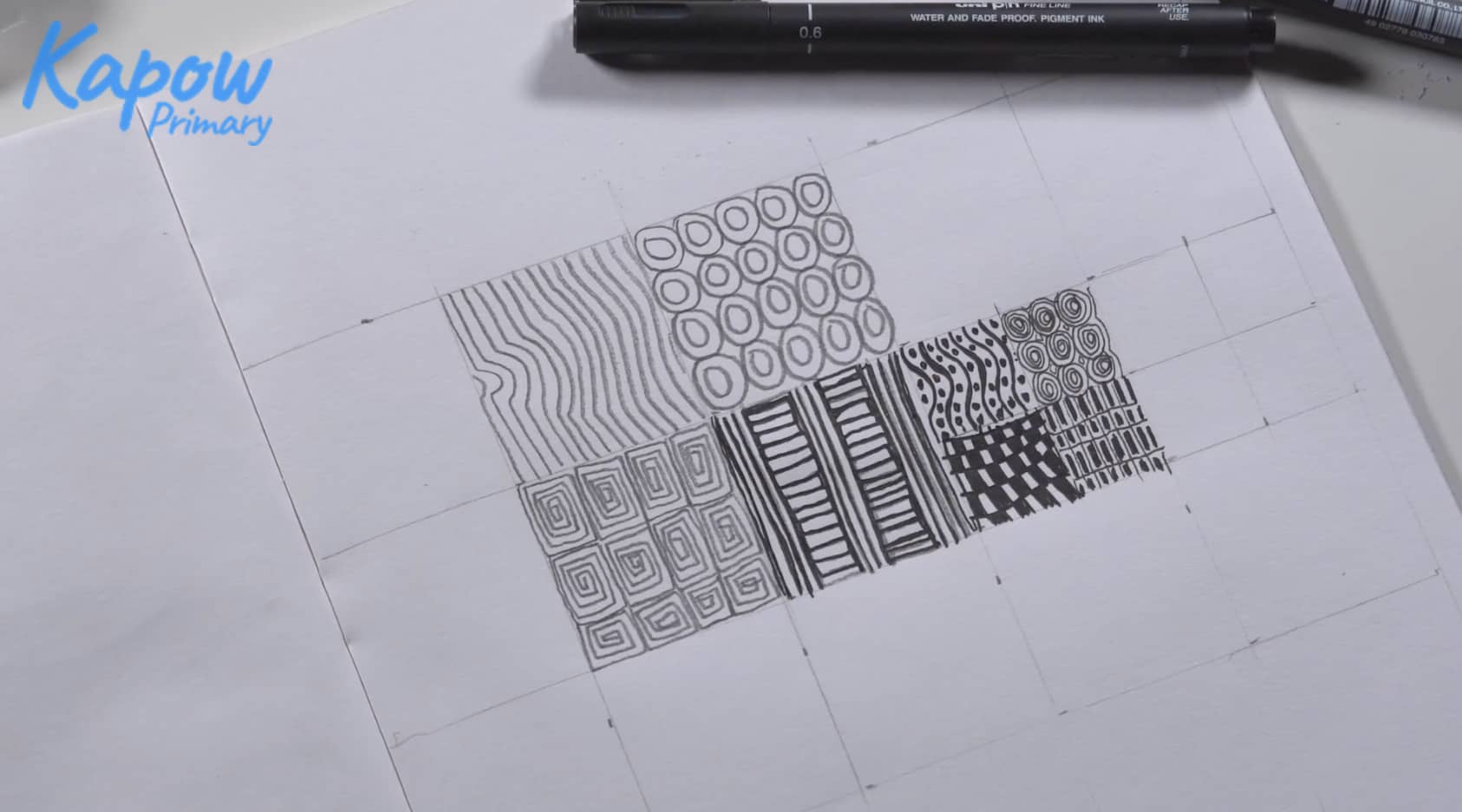 Teacher video: Zentangle patterns