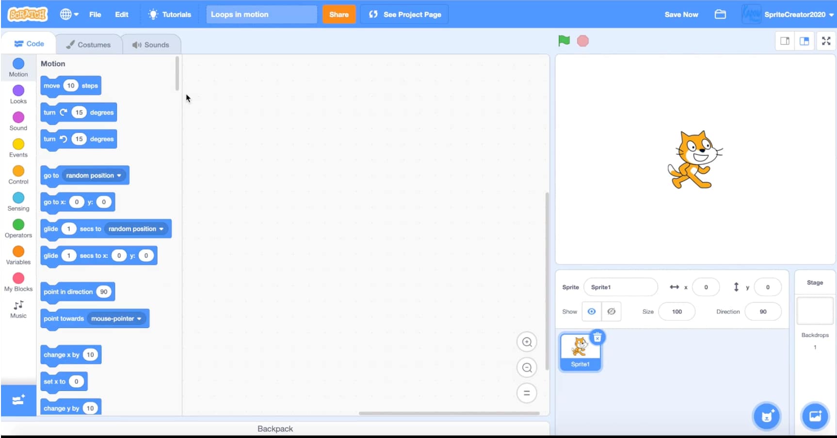 Pupil video: Soundtrack loops