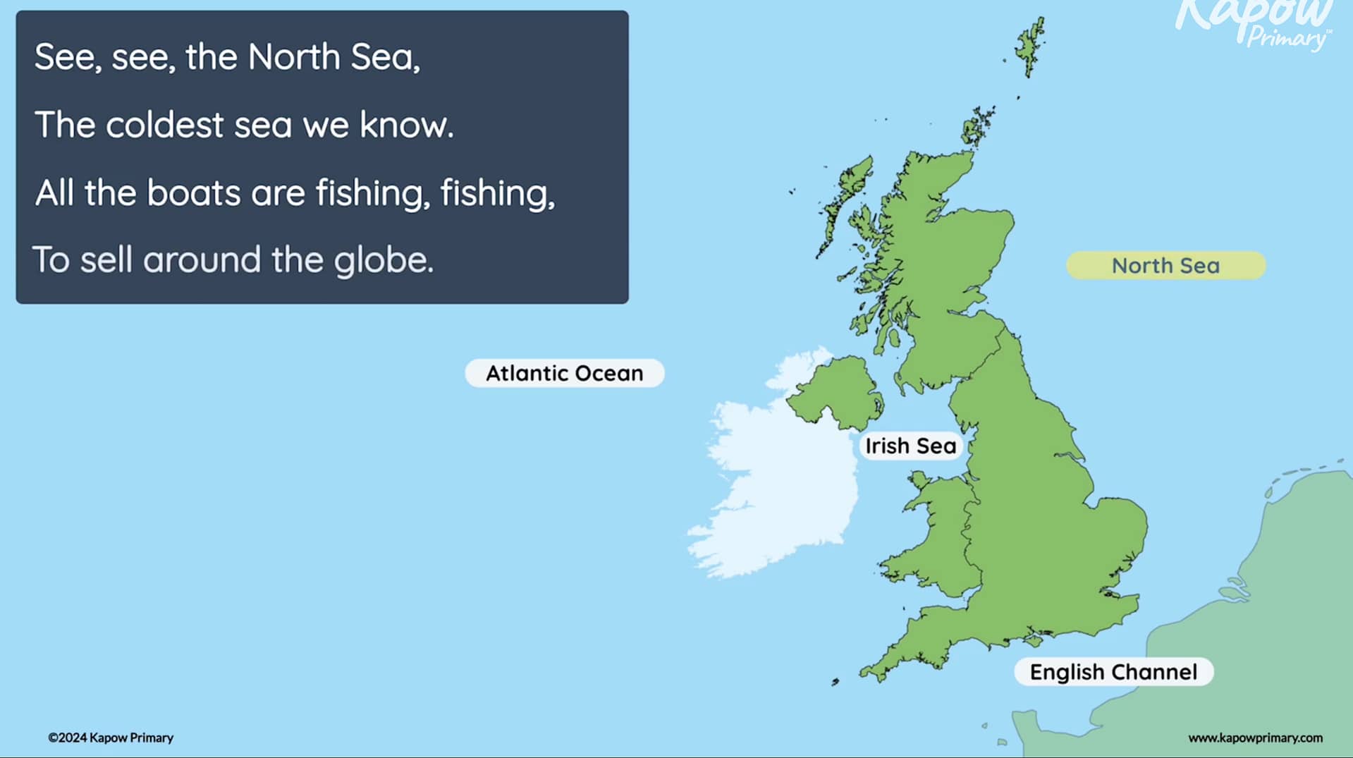 Pupil video: Geography song – UK seas