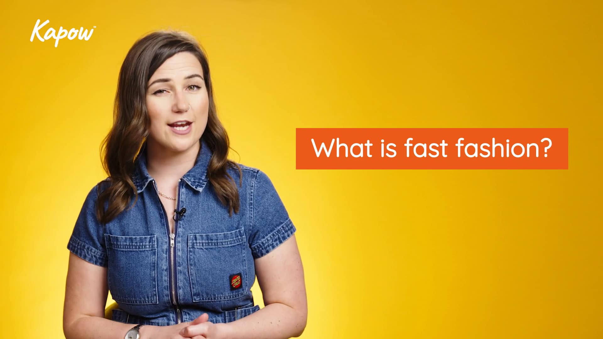 Pupil video: Fast fashion