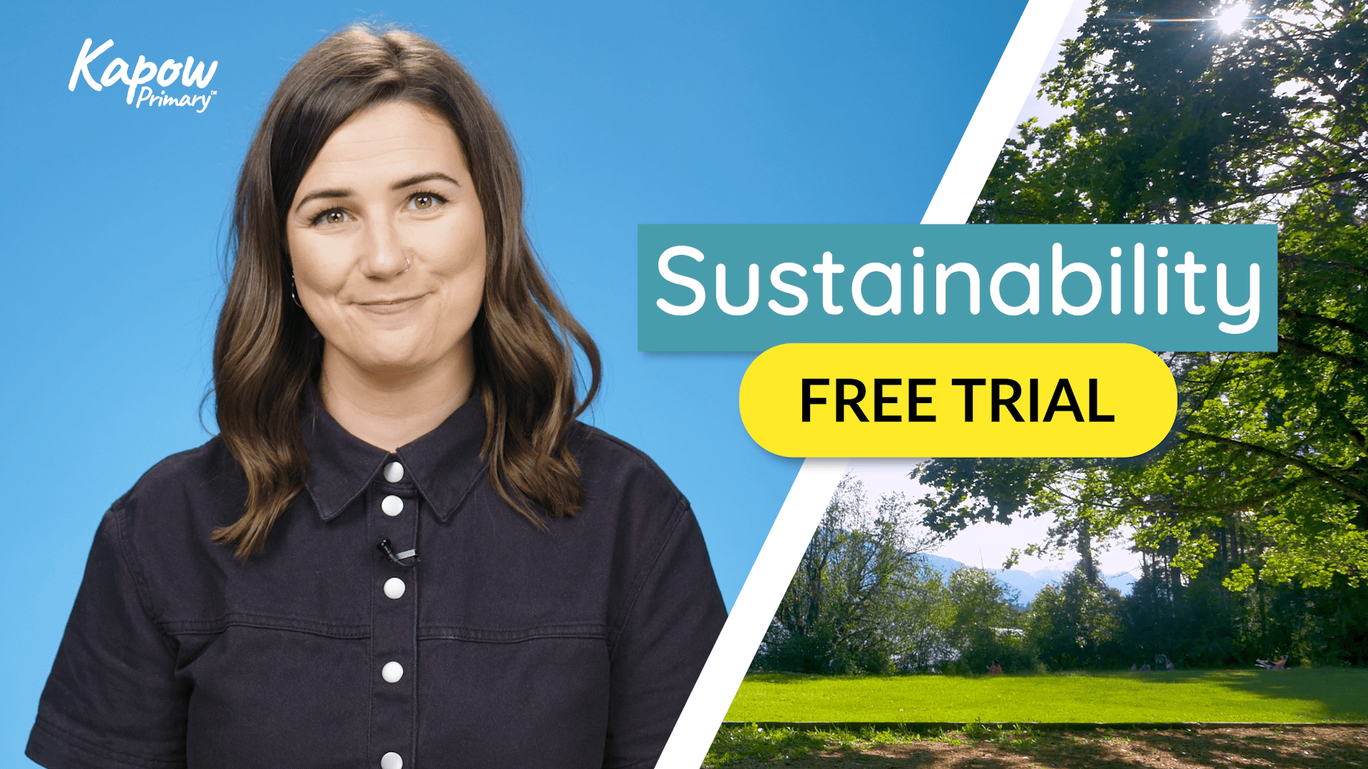 How does Kapow Primary do sustainability?
