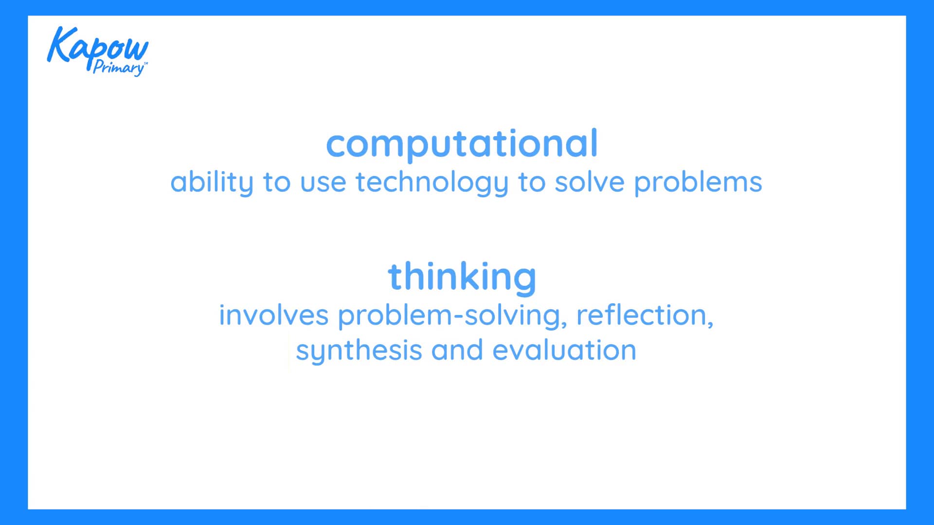 Teacher video: Computational thinking