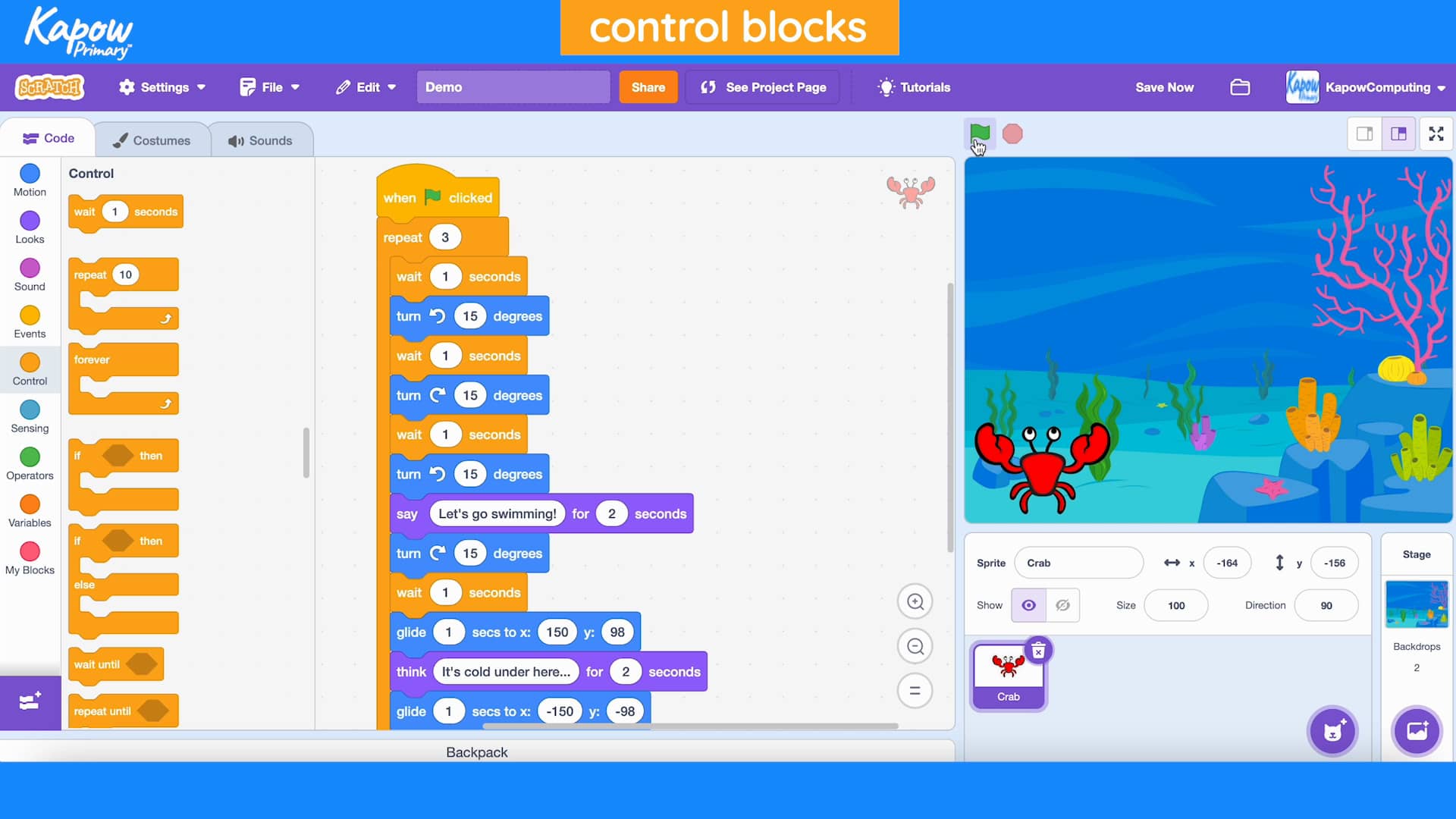 Teacher video: Coding blocks