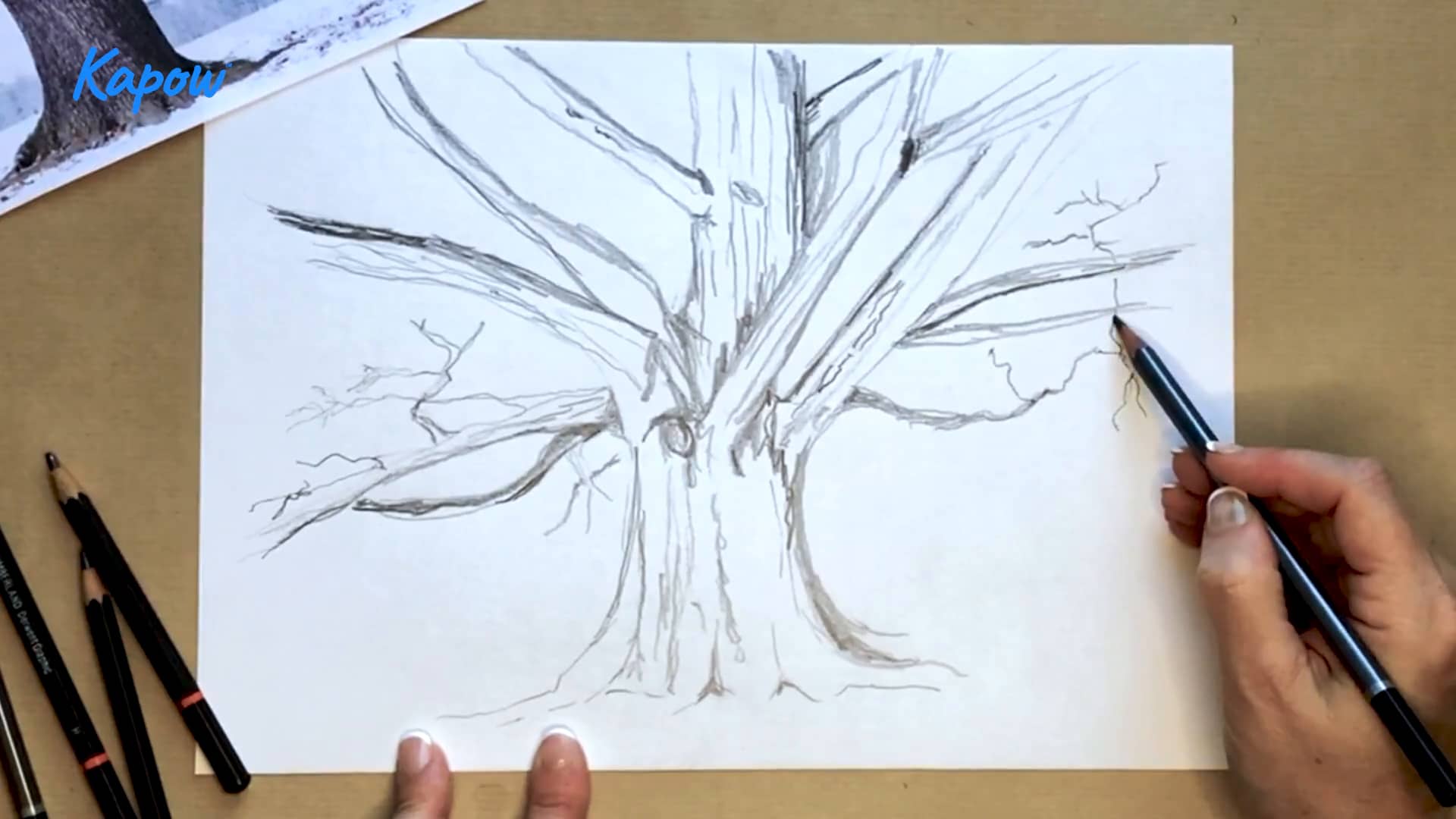 Teacher video: Observational drawing – Christmas themed