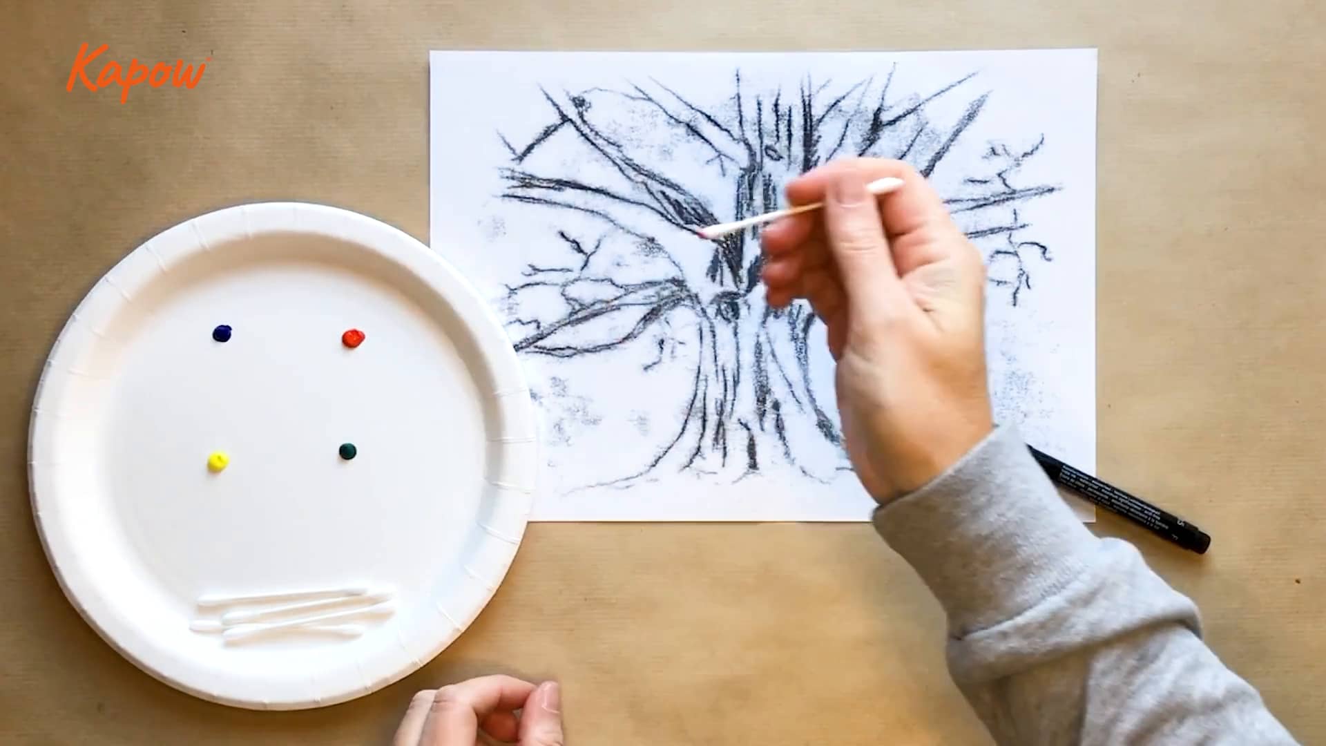 Pupil video: Observational drawing – Christmas themed